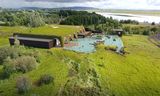 Baðlónið verður við bakka Hvítár.