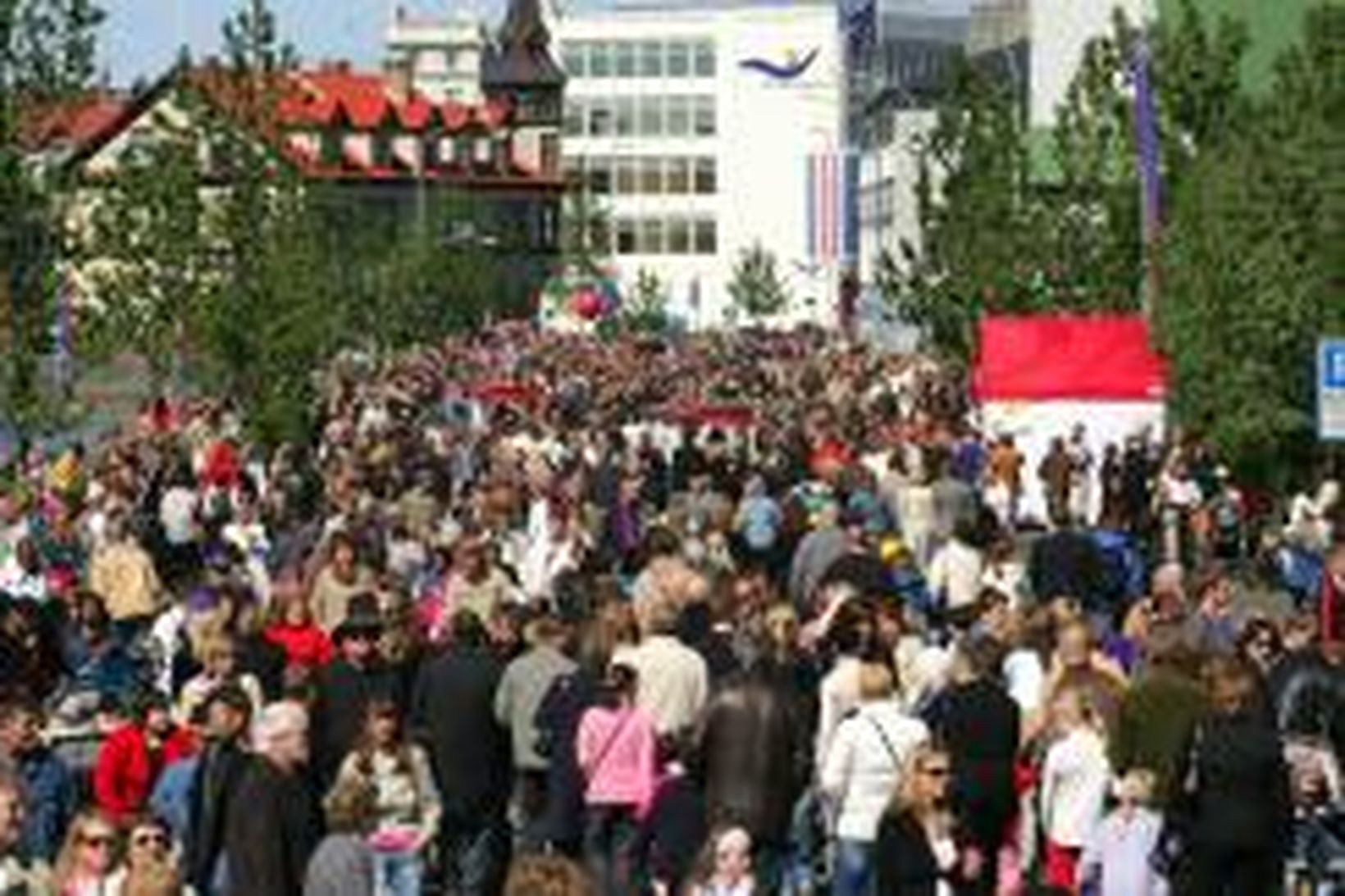 Frá hátíðarhöldum 17. júní í Reykjavík.