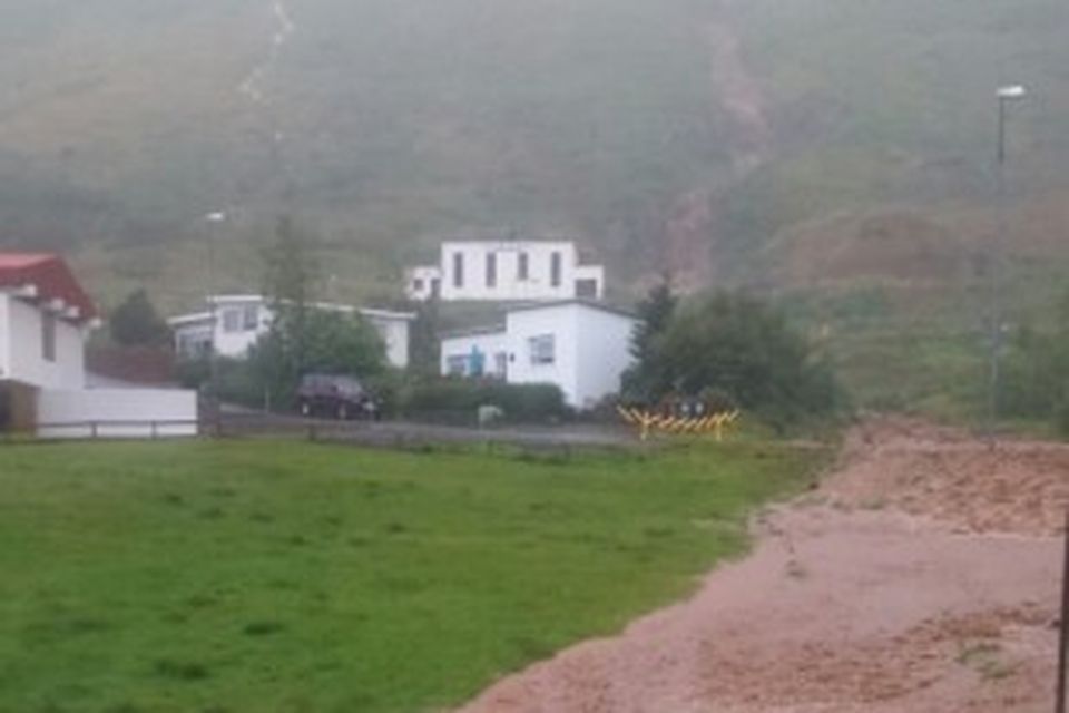 Úrhellisrigning á Siglufirði