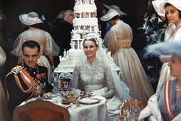 Brúðarterta Rainier prins af Mónakó og Grace Kelly var sérstaklega metnaðarfull.